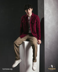 Burgundy Woolen Winter Shirt
