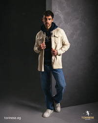 Beige Woolen Winter Shirt