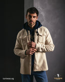Beige Woolen Winter Shirt
