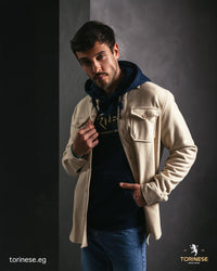 Beige Woolen Winter Shirt