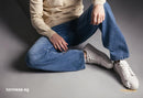 Light Blue Wide-Leg Denim Jeans