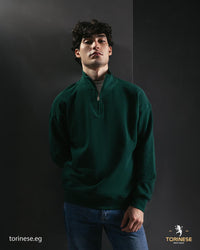 Oil Half-Zip Sweatshirt