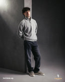 Grey Half-Zip Sweatshirt