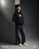 Black Graphic Printed Hoodie