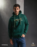 Forest Green Graphic Printed Hoodie