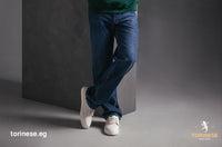 Dark Navy Wide-Leg Denim Jeans