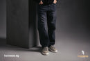 Dark Grey Wide-Leg Denim Jeans
