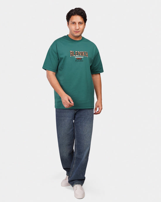 TORINESE "Experience Inspire" Urban Forest Green Oversize Tee
