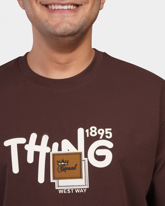 TORINESE "Cocoa Aura" Graphic Oversize