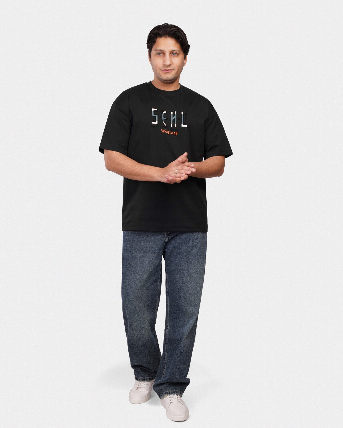 TORINESE "Seven Cities" Urban Culture Black Oversize Tee
