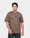 TORINESE "Pathway" Urban Illustration Mocca Oversize Tee