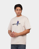 TORINESE "Pathway" Urban Illustration Sand Oversize Tee
