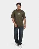 TORINESE "Sideline Olive" Minimalist Graphic Oversize