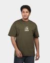 TORINESE "Confidence" Urban Statement Olive Oversize Tee
