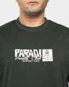 TORINESE "Faradi Varsity Club" Heritage Olive Oversize Tee