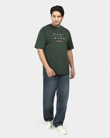 TORINESE "Seven Cities" Urban Culture Olive Oversize Tee