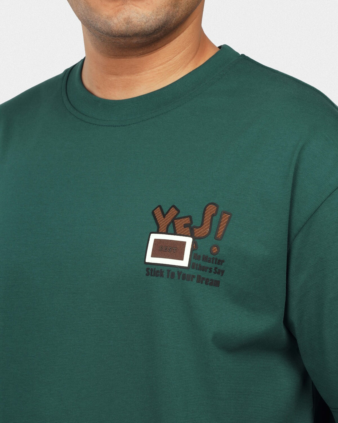 TORINESE "Vintage A" Green Graphic Oversize