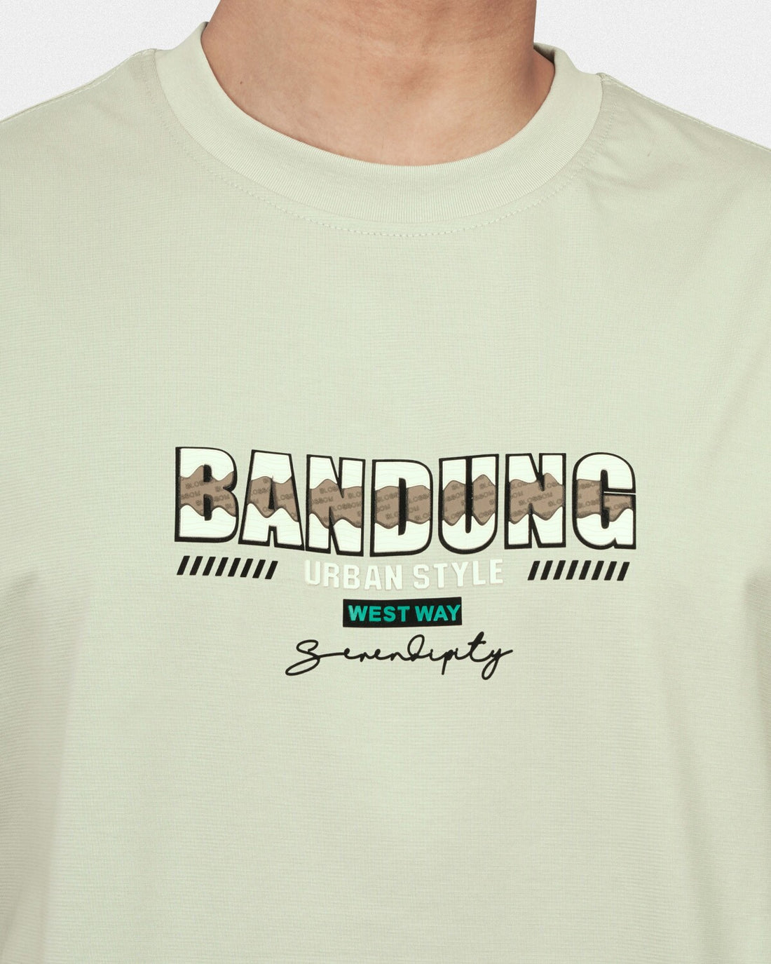 TORINESE "Bandung Mint" Graphic Oversize