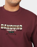 TORINESE "Bandung Burgundy" Graphic Oversize