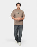 TORINESE "Bandung Taupe" Graphic Oversize