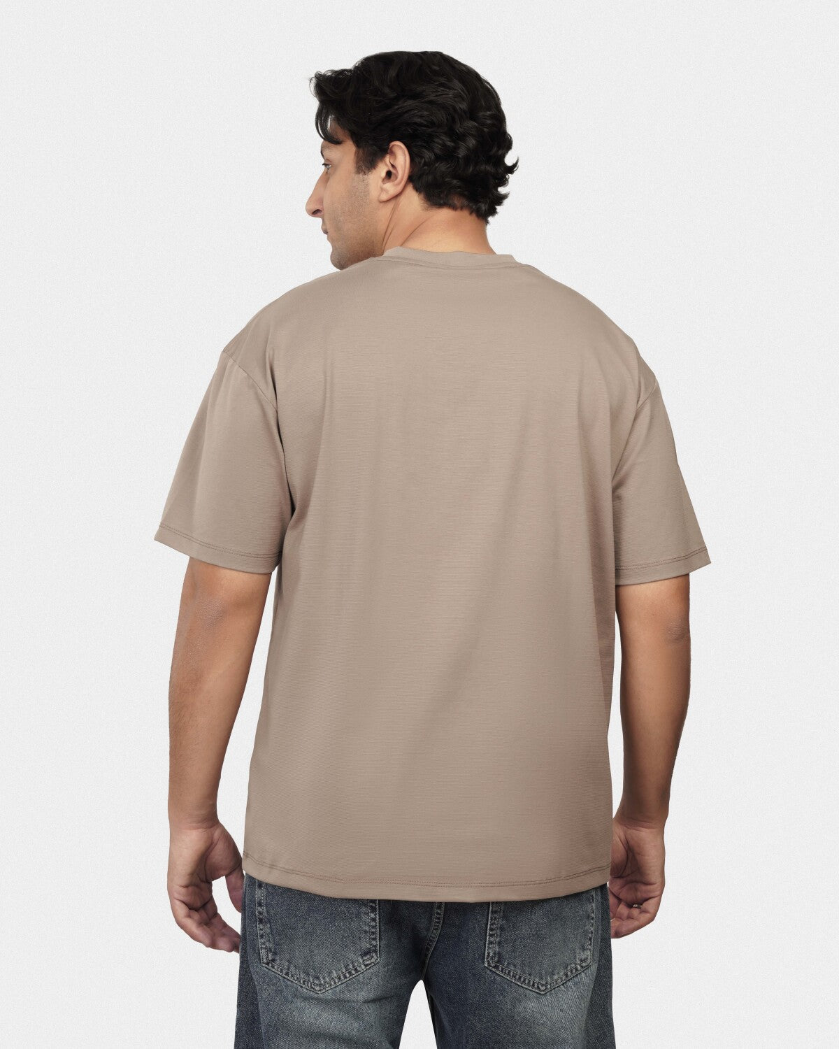 TORINESE "Bandung Taupe" Graphic Oversize