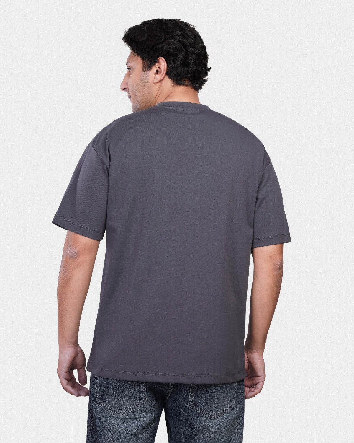 TORINESE "Pathway" Urban Illustration Charcoal Grey Oversize Tee