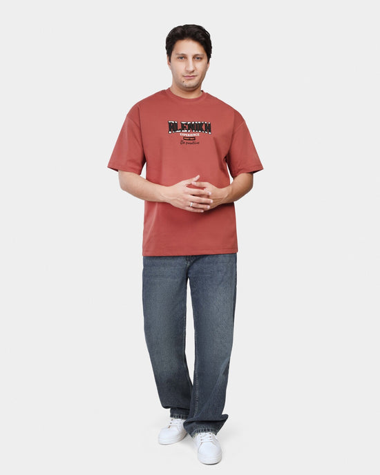 TORINESE "Experience Inspire" Urban Terracotta Oversize Tee