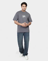 TORINESE "Sideline Grey" Minimalist Graphic Oversize