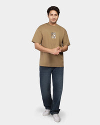 TORINESE "Confidence" Urban Statement Chestnut Oversize Tee