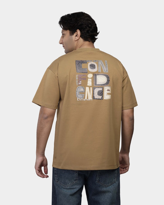 TORINESE "Confidence" Urban Statement Chestnut Oversize Tee