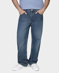 TORINESE "Element" Wide-Leg Denim Jeans - Exclusive Vintage Dirty Indigo